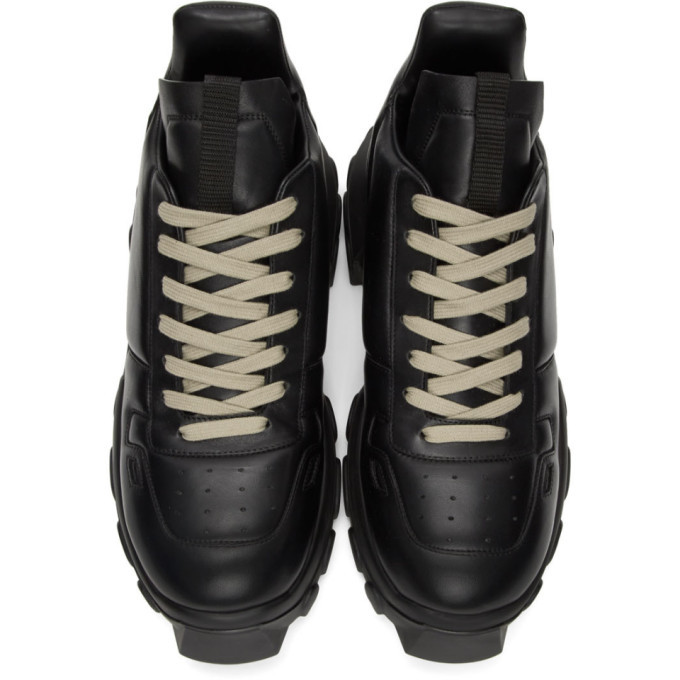 Rick Owens Black Maximal Tractor Sneakers Rick Owens