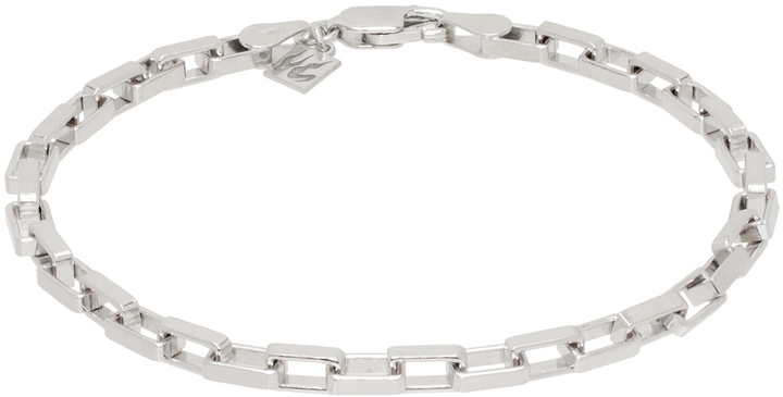 Photo: Veneda Carter SSENSE Exclusive Silver VC008 Thick Bracelet