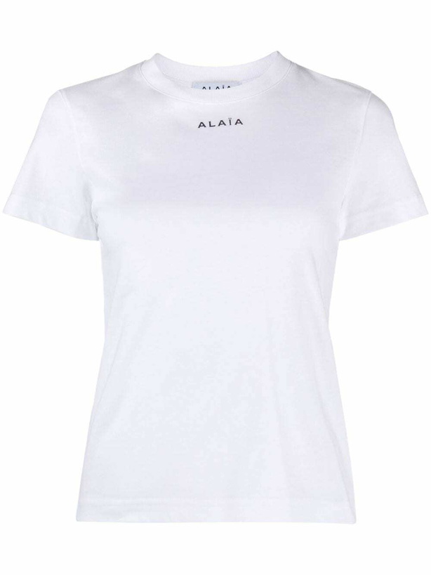 Photo: ALAÏA - Logo Cotton T-shirt