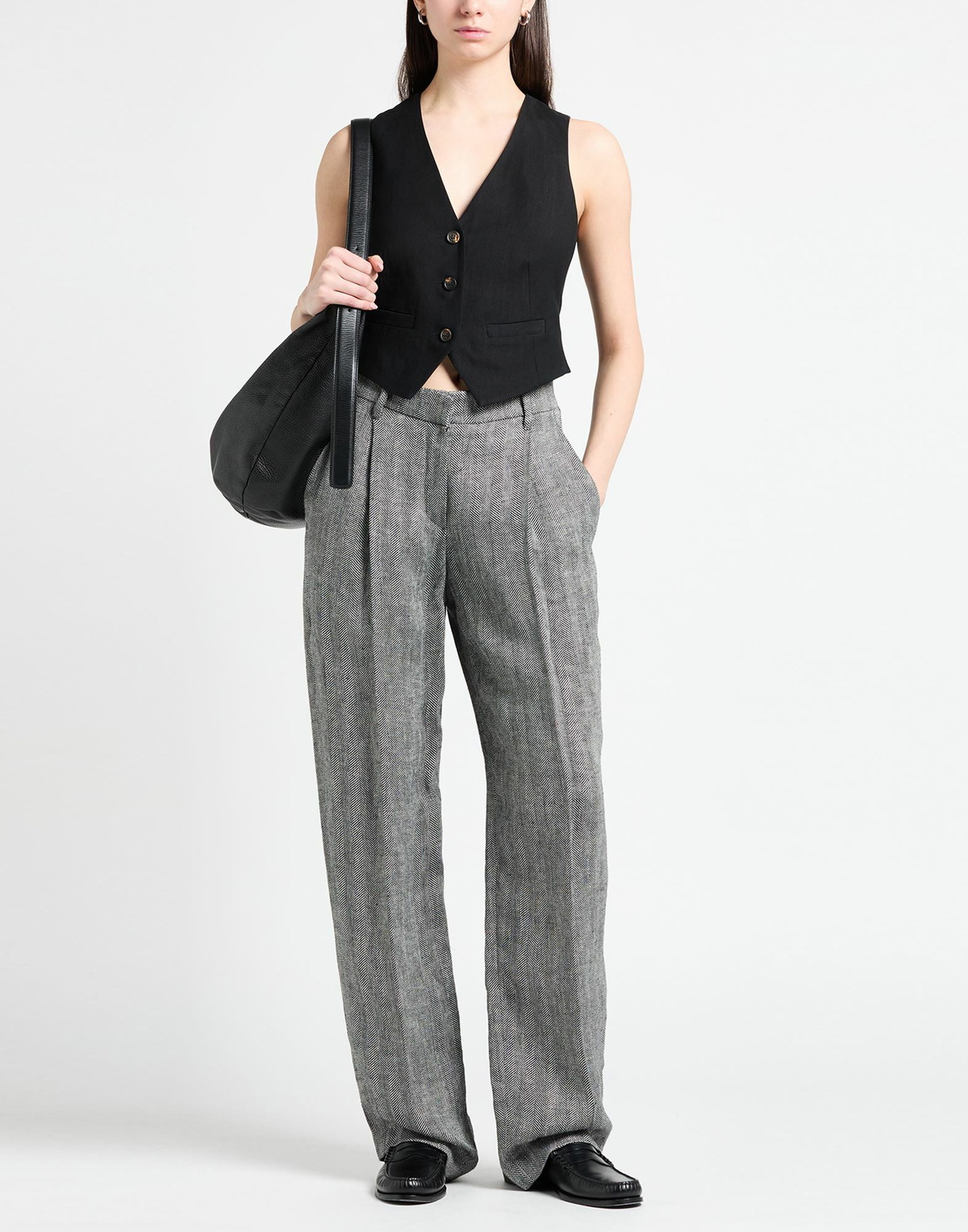 Brunello Cucinelli Womens Tailored Vest in Black