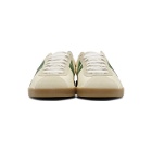 Lanvin Off-White and Green JL Sneakers