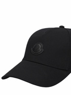 MONCLER - Logo Patch Cotton Baseball Cap