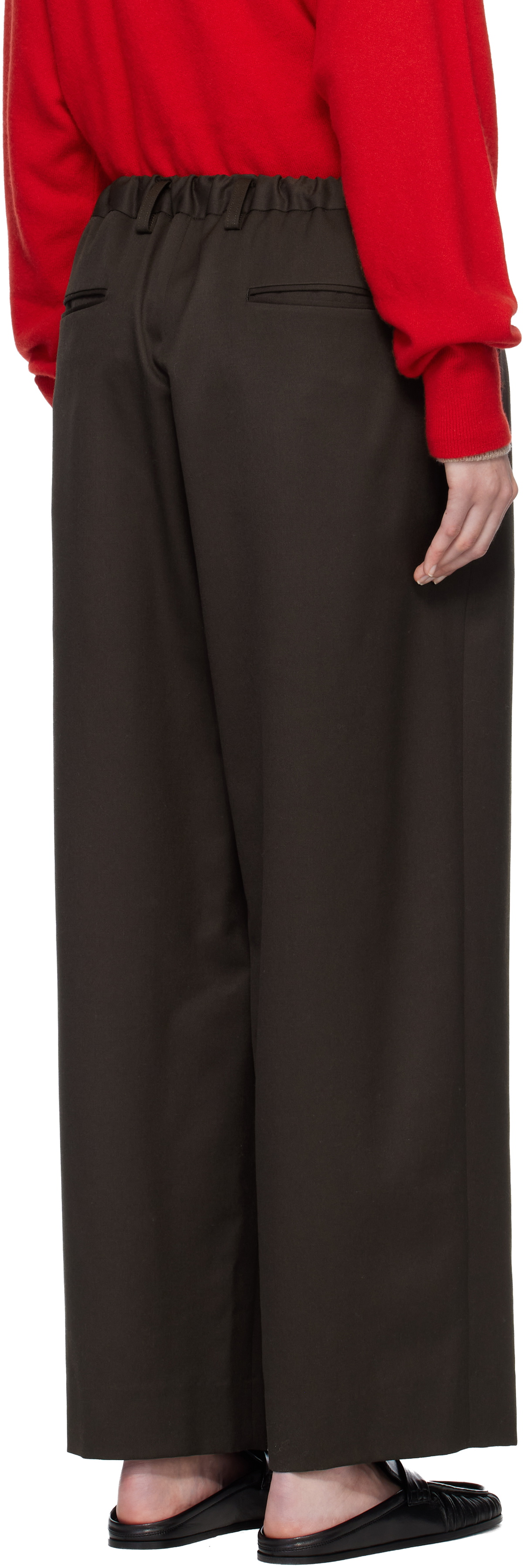 ssstein Brown Easy Wide Trousers
