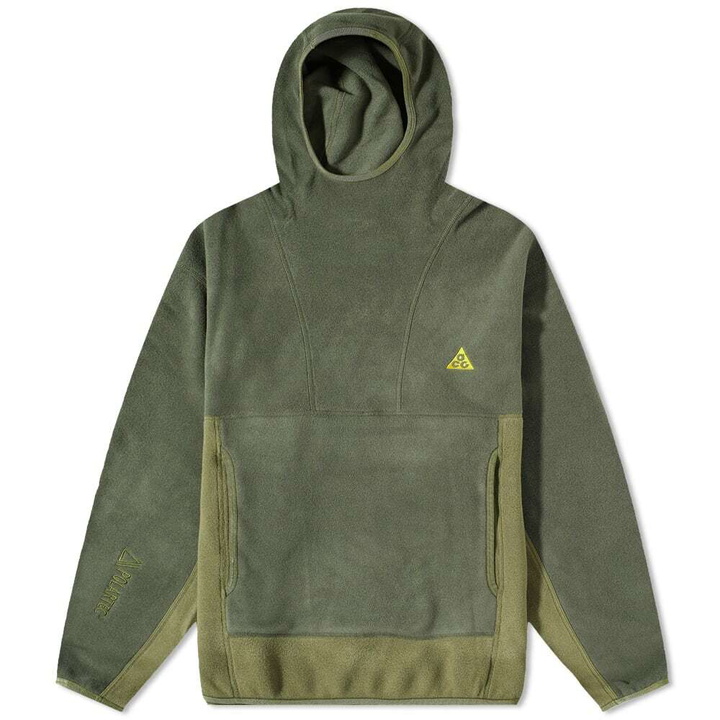 Photo: Nike Men's ACG Wolf Tree Fleece Pullover Hoody in Cargo Khaki/Olive