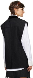 lesugiatelier Black Suiting Vest