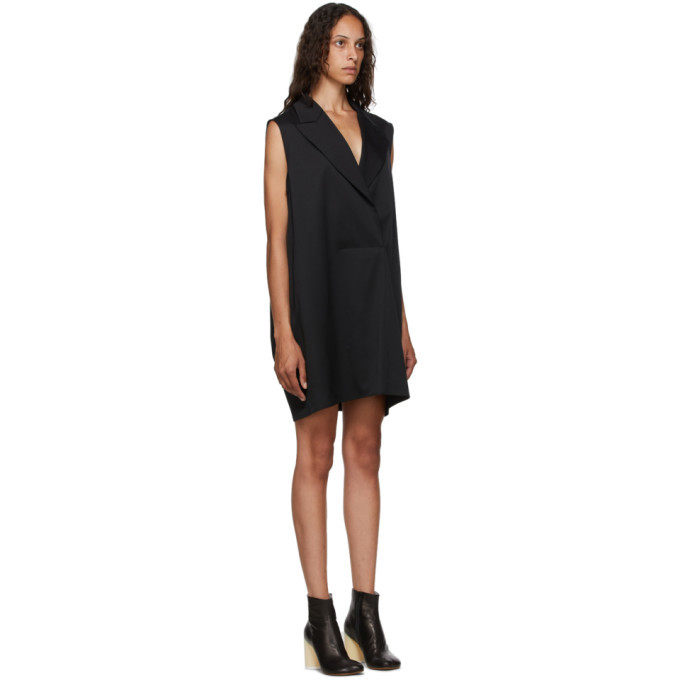 black sleeveless blazer dress Melany Executive Sleeveless Blazer Dress