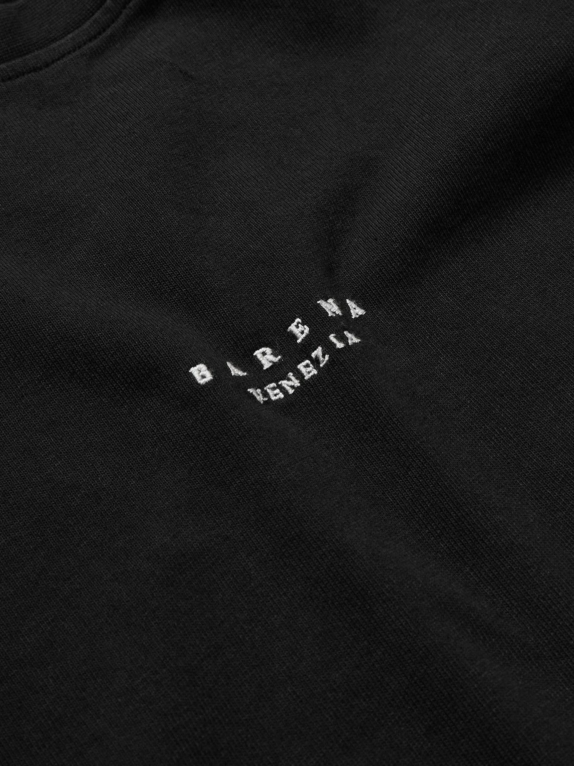 Barena - Logo-Embroidered Cotton-Jersey T-Shirt - Black Barena