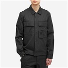 C.P. Company Men's Metropolis Gabardine Pockets Overshirt in Black