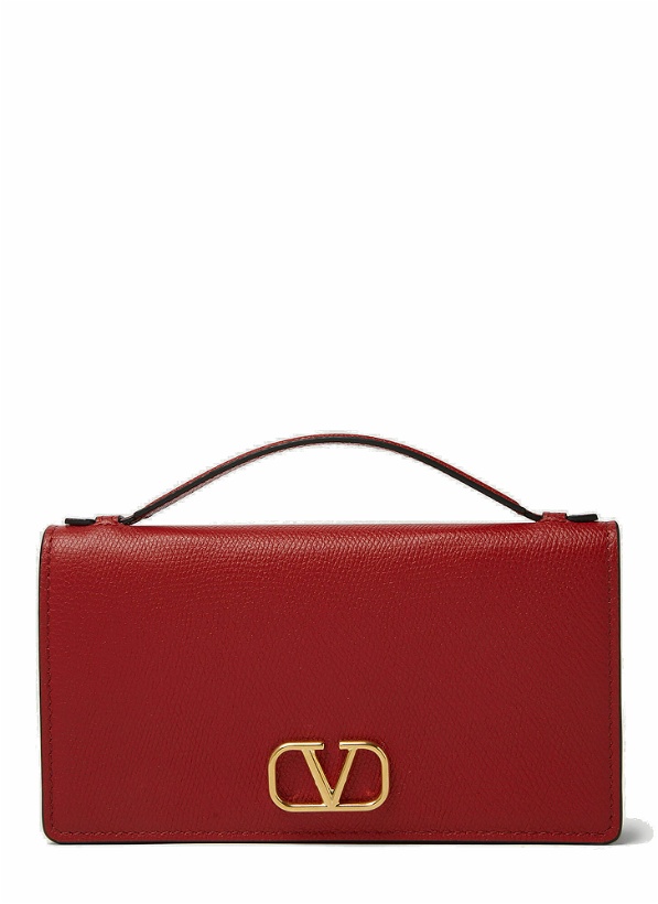 Photo: Logo Chain Handbag in Red