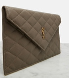 Saint Laurent Paris leather clutch