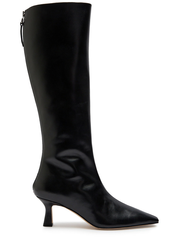 Photo: Aeyde Klea 60 Leather Knee-high Boots Black