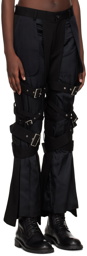 Noir Kei Ninomiya Black Strap Trousers