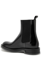 Alexander Mcqueen Leather Chelsea Boots Black