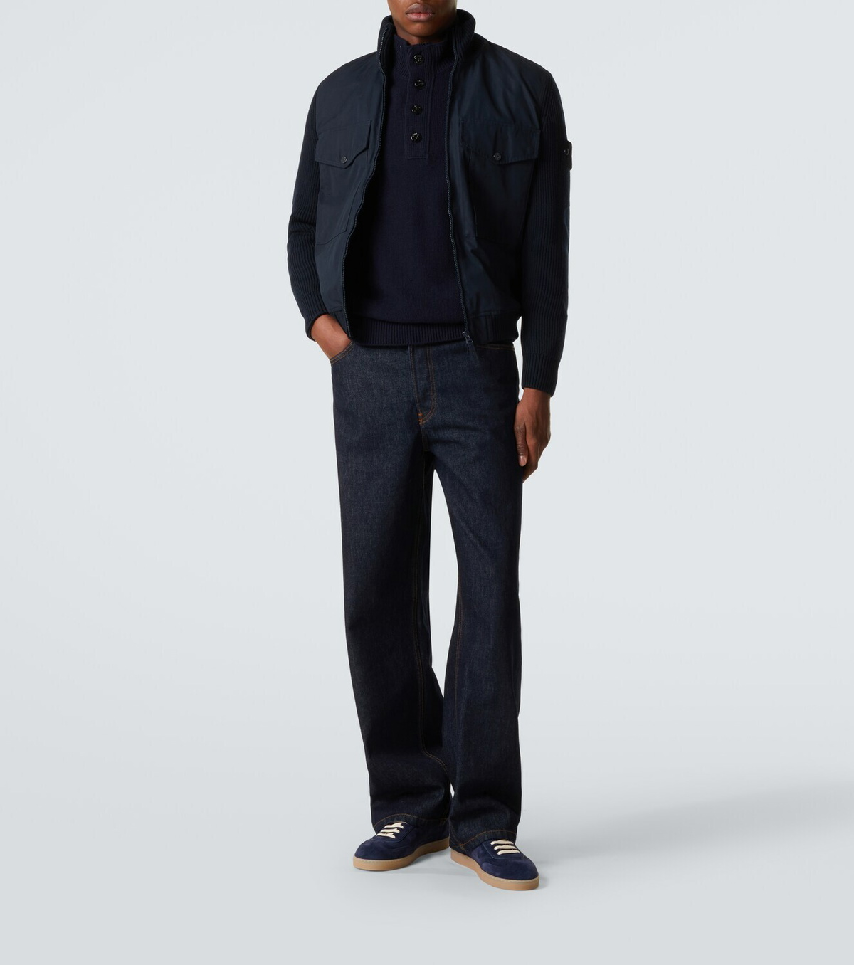 Stone Island Compass cotton bomber jacket