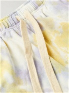 Jungmaven - Tie-Dyed Hemp and Organic Cotton-Blend Jersey Drawstring Shorts - Yellow