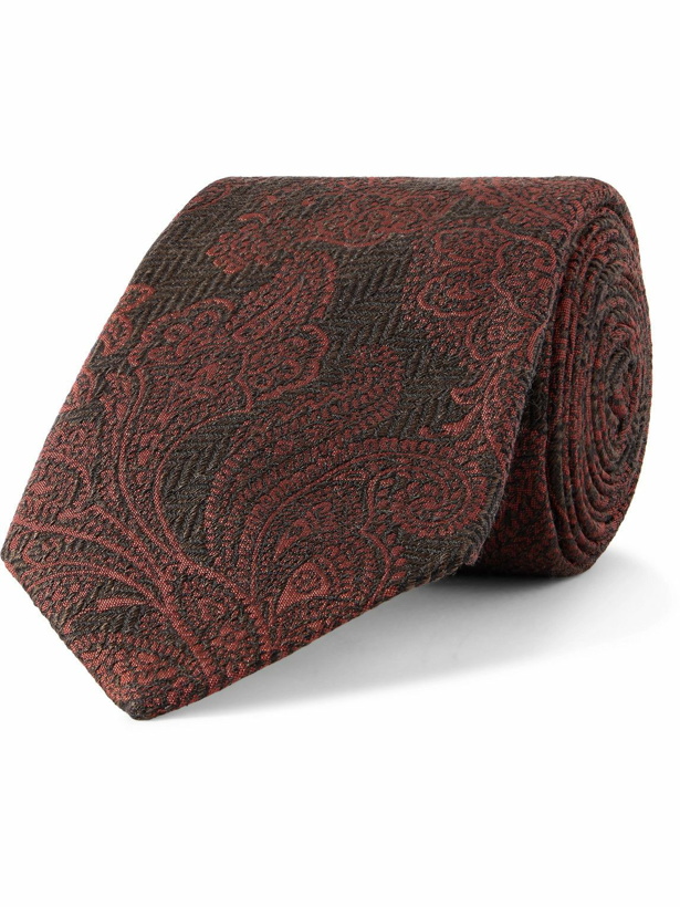Photo: Brunello Cucinelli - 8cm Silk and Wool-Blend Jacquard Tie