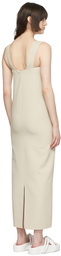 Arch The Beige Polyester Maxi Dress