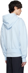 Jacquemus Blue 'Le sweater Camargue zippé' Hoodie