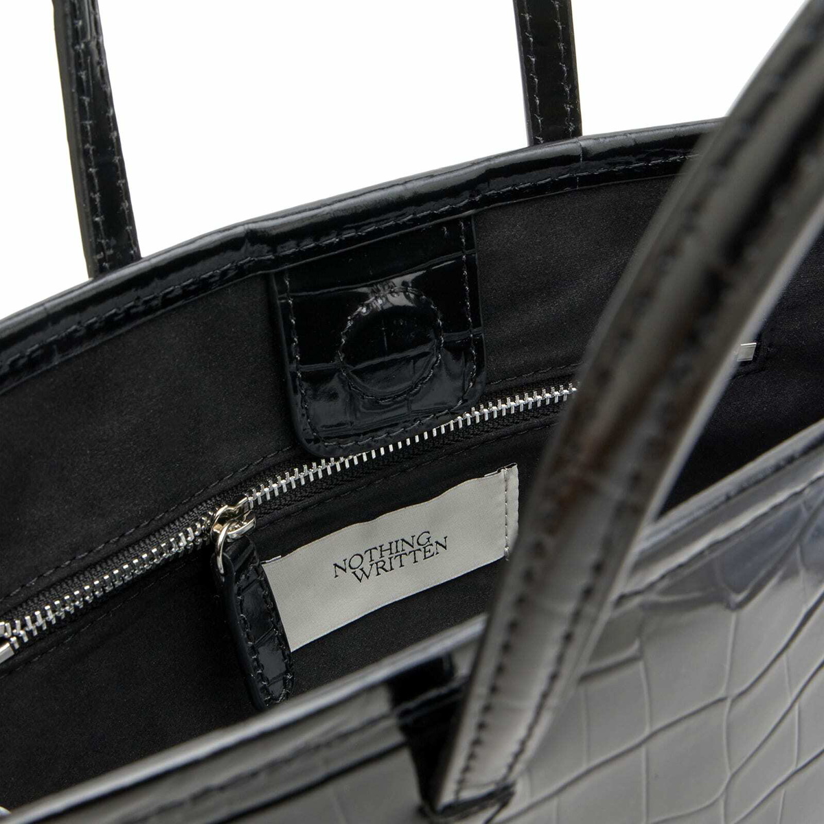 Nothing Written Women's Ain Croco Tote Bag in Black 