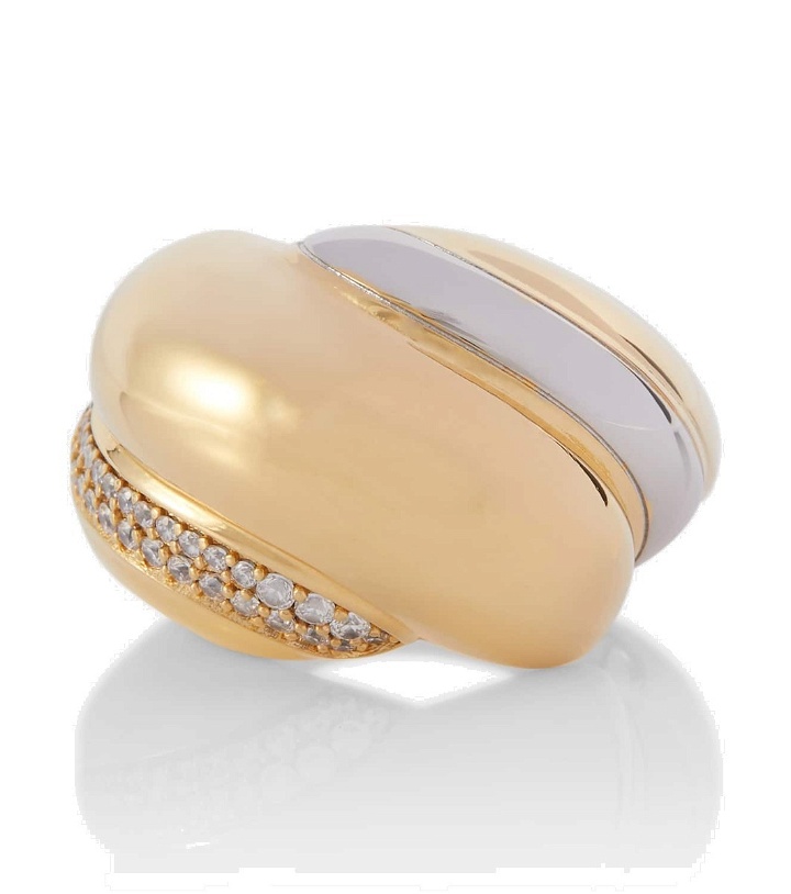 Photo: Saint Laurent Whirlwind crystal-embellished ring