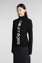Courrèges Knitwear In Black Viscose