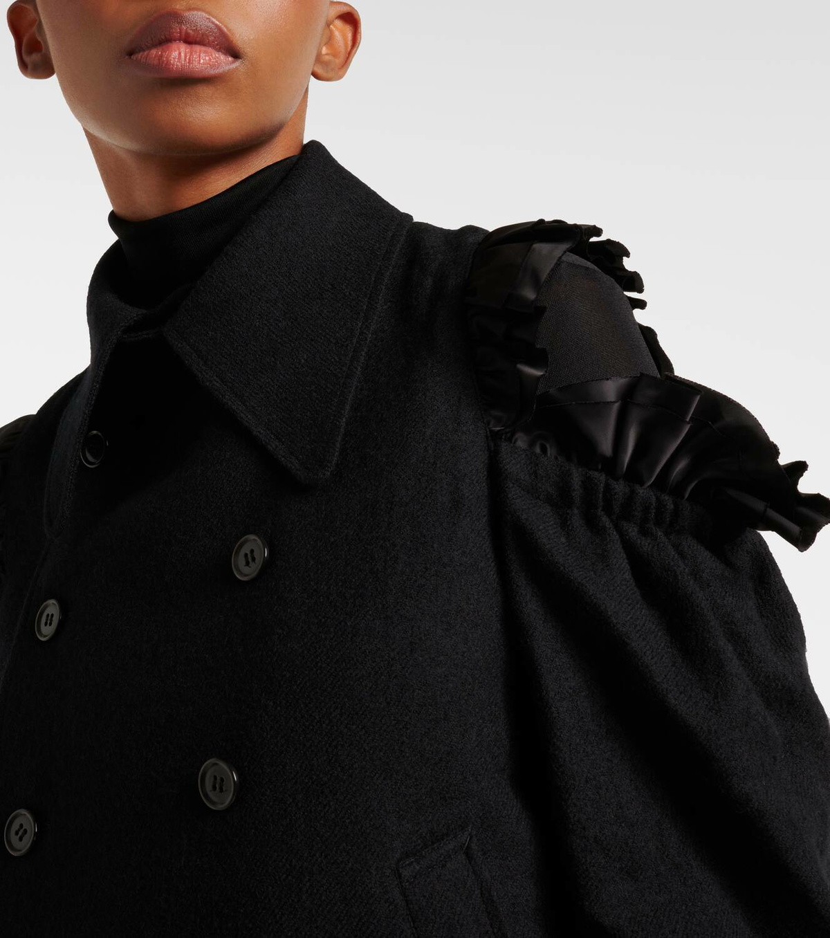 Noir Kei Ninomiya Cutout wool jacket Noir Kei Ninomiya
