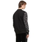 Versace Jeans Couture Black All Over Logo Sweatshirt
