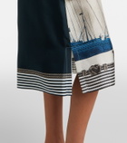 Max Mara Printed silk twill shirt dress