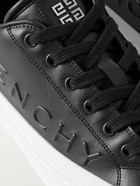 Givenchy - City Sport Logo-Embossed Leather Sneakers - Black