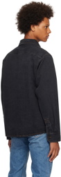 A.P.C. Black Graham Cavalier Denim Shirt