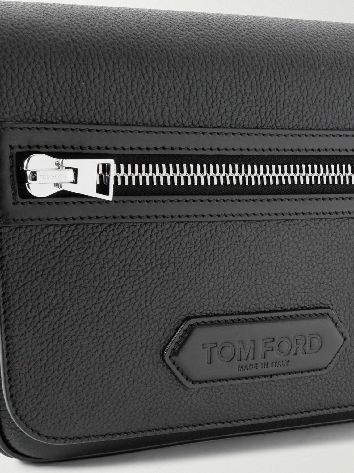 TOM FORD - Full-Grain Leather Messenger Bag