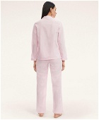 Brooks Brothers Women's Cotton Stripe Pajama Set | Pink