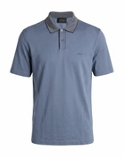 Brioni Mens Polo shirt Slate in Blue