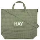 HAY Grid Crossover Bag - Medium in Dark Green 