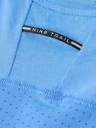 NIKE RUNNING - Trail Solar Chase Mesh-Panelled Dri-FIT ADV T-Shirt - Blue