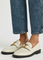 Chloe Marcie Leather Loafers White