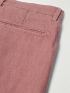 Boglioli - Straight-Leg Linen Shorts - Red