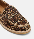 Golden Goose Jerry leopard-print calf hair penny loafers