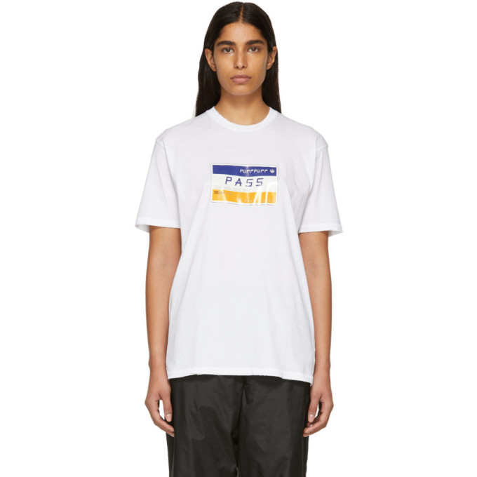 Photo: Baja East White Puff Puff Pass T-Shirt