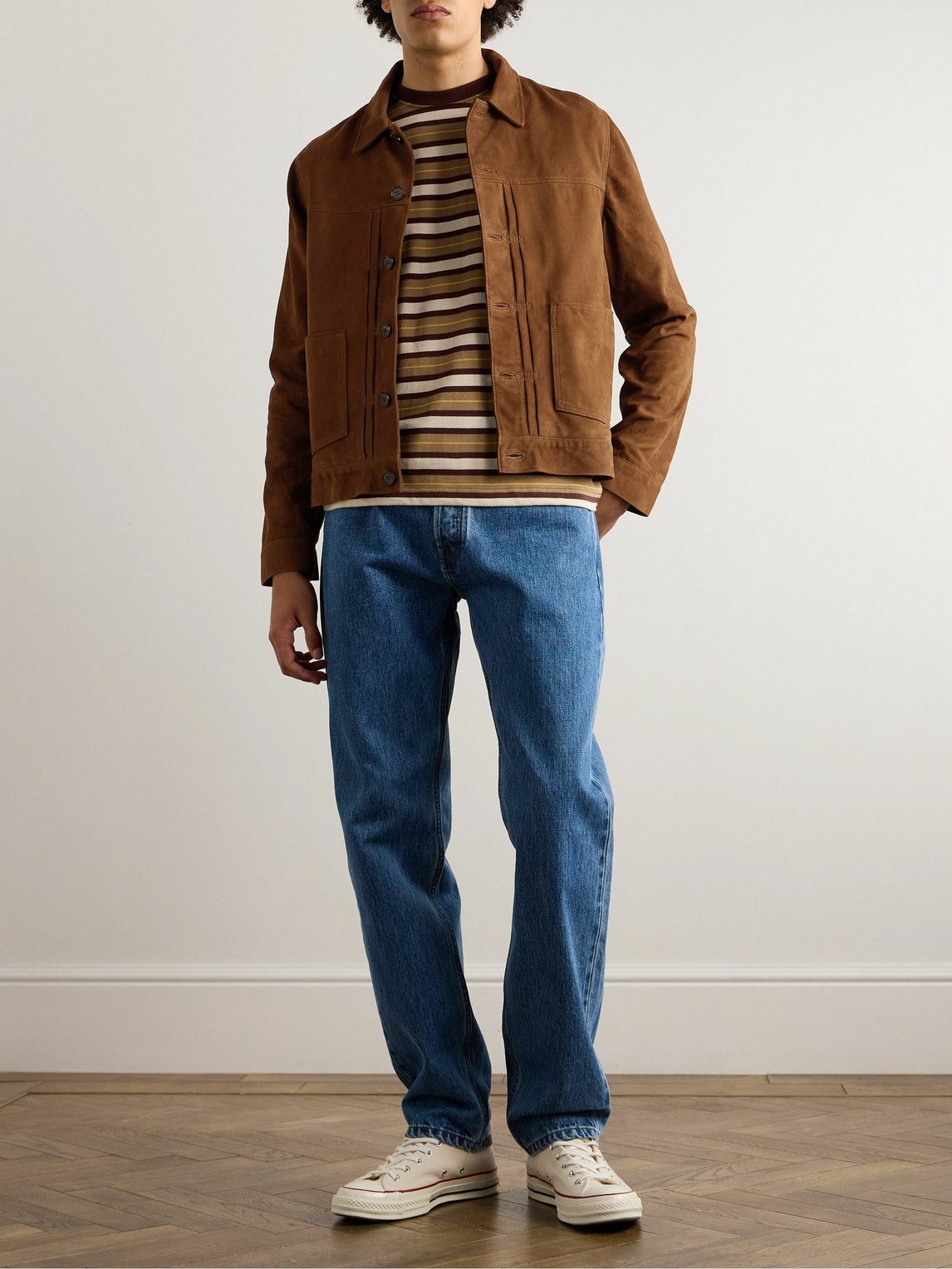 Officine Générale - Leo Suede Jacket - Brown Officine Generale