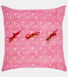 Lisa Corti Camelia Magenta Medium cotton cushion