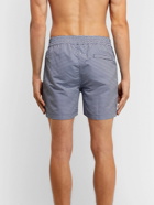 Frescobol Carioca - Mid-Length Printed Swim Shorts - Blue