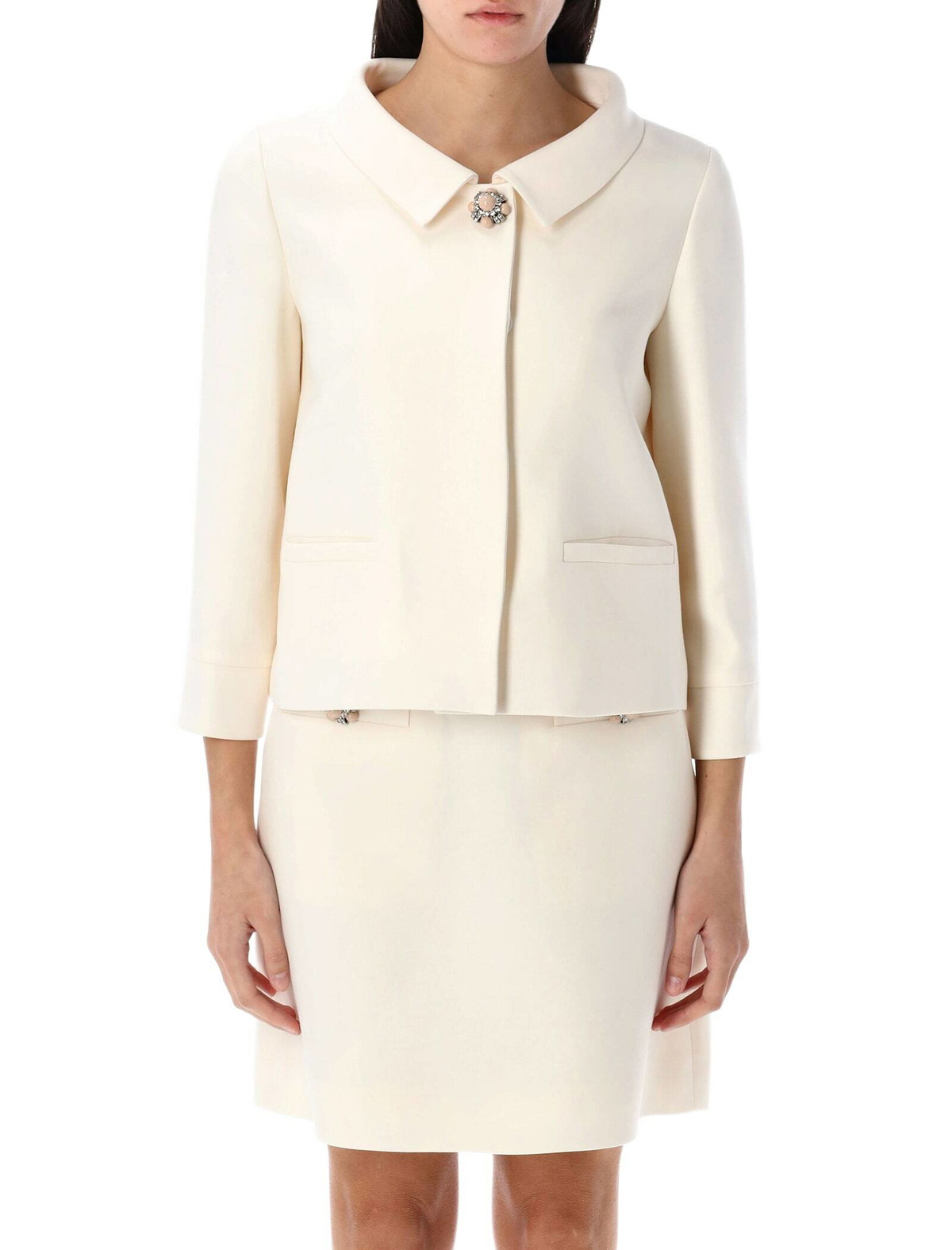 Valentino Garavani Green Crepe Couture Oversize Blazer