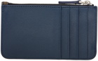 Marni Navy & Taupe Saffiano Leather Card Holder