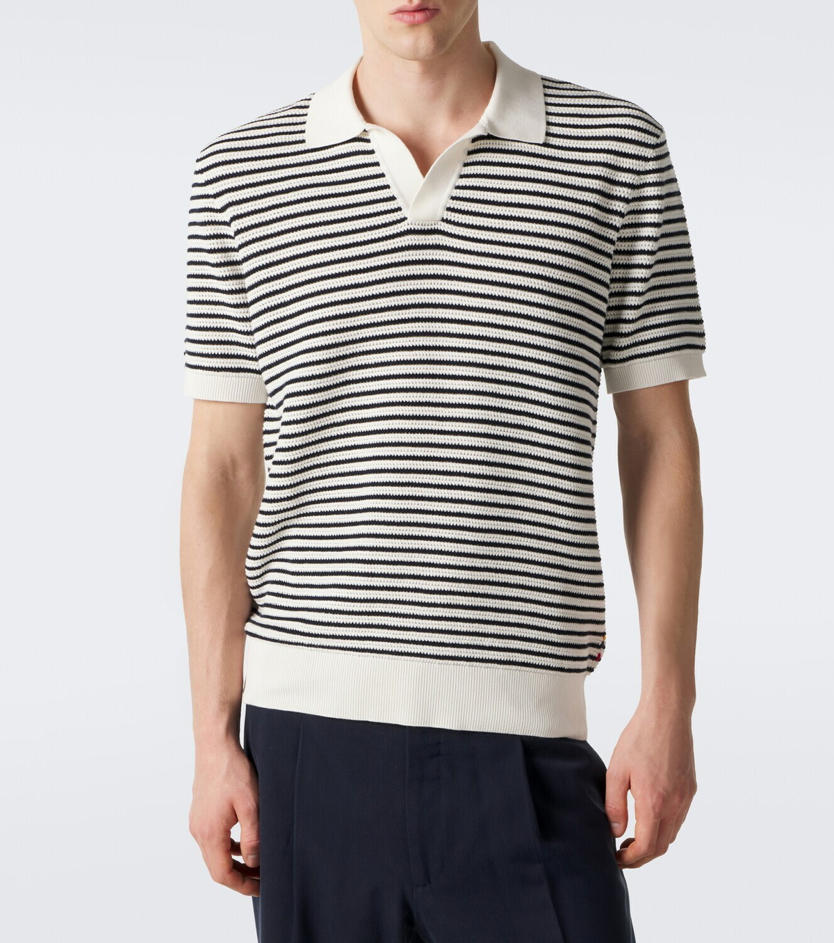 Orlebar Brown Horton striped cotton polo shirt