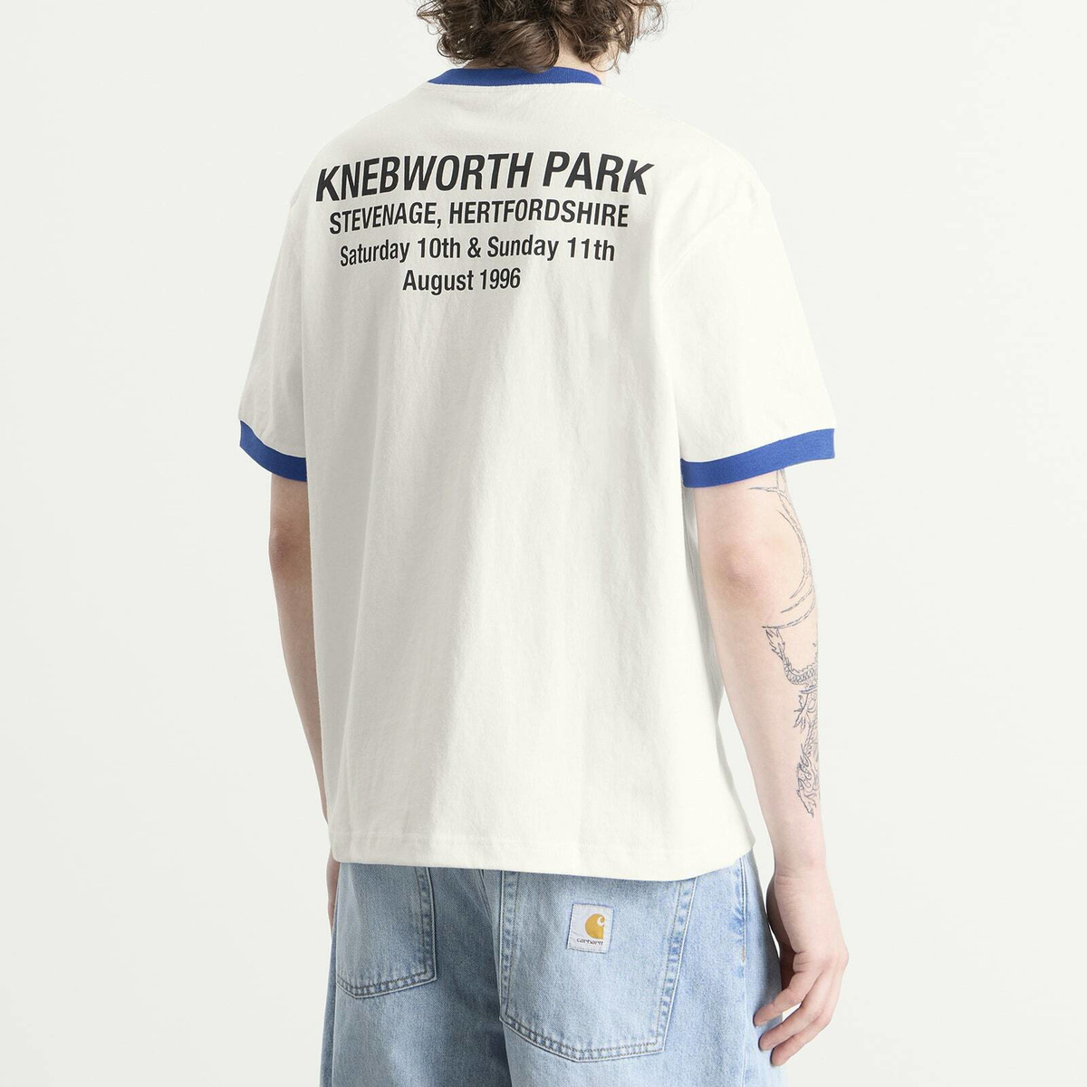 Pleasures Men's x Oasis 1996 Ringer Shirt in White
