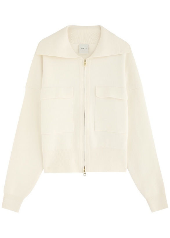 Photo: Varley Felise Knitted Jacket Cream