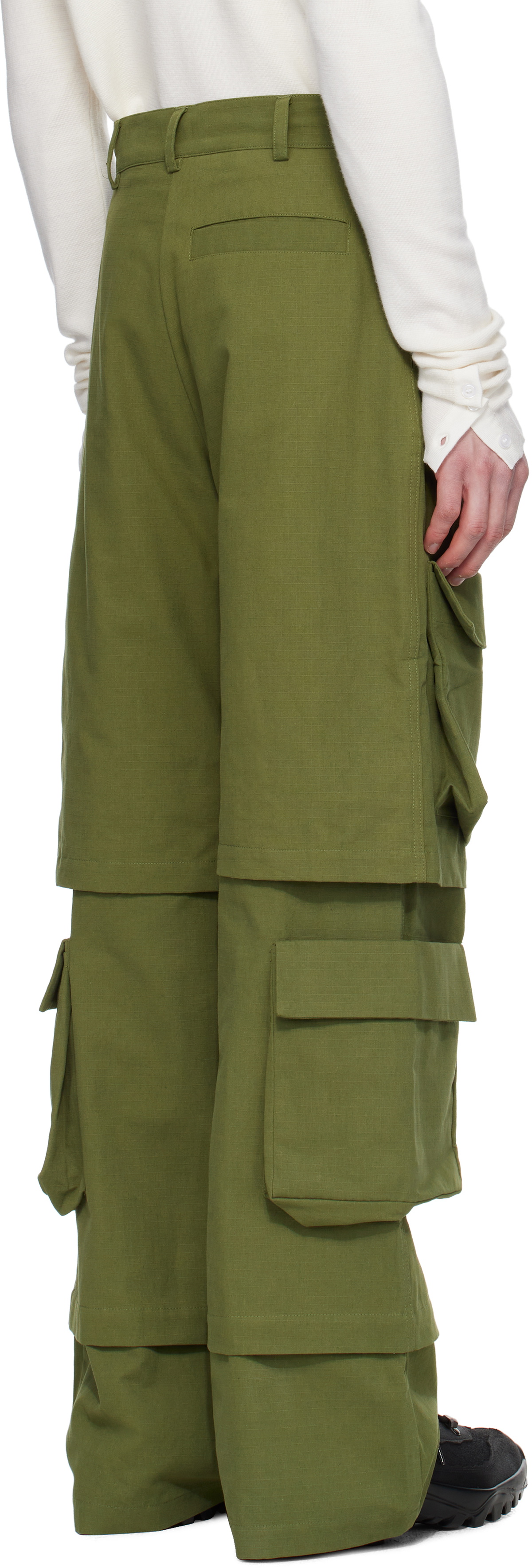 SPENCER BADU Khaki Safari Cargo Pants
