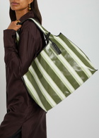 3.1 Phillip Lim Dual Stripe Market Tote - Green - One Size