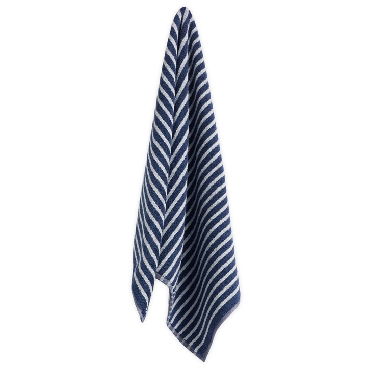 Photo: Tekla Fabrics Organic Terry Hand Towel in River Stripes 